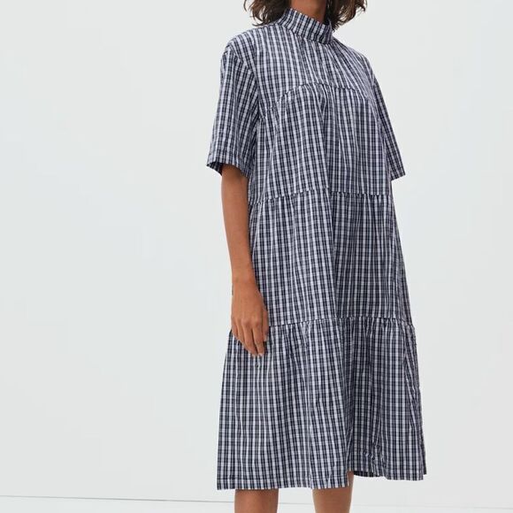 Everlane The Tiered Mockneck Dress - Picture 2 of 12